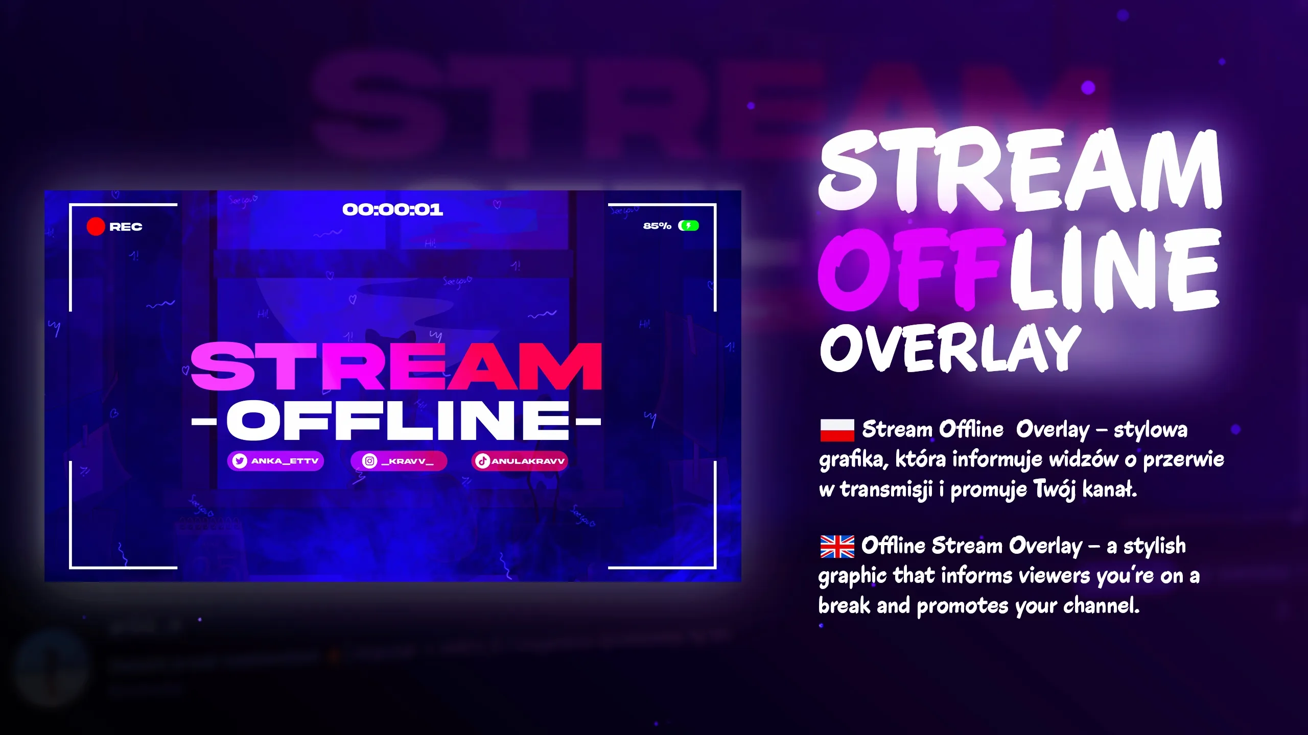 Projekt baneru / overlay / Twitch