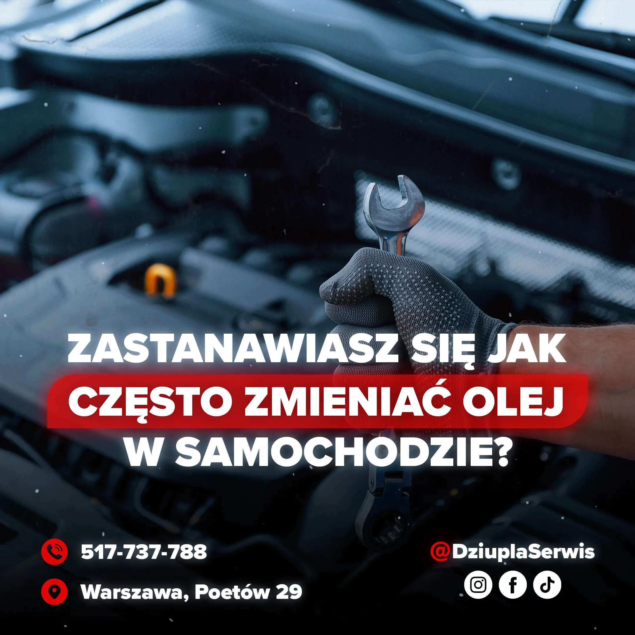 Kreacja social media dla branży motoryzacyjnej – post promocyjny