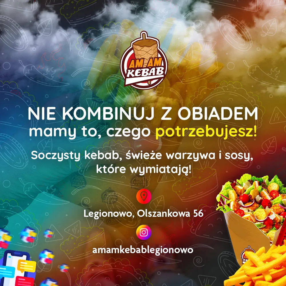 Kreacja reklamowa gastronomii – zestaw / oferta specjalna
