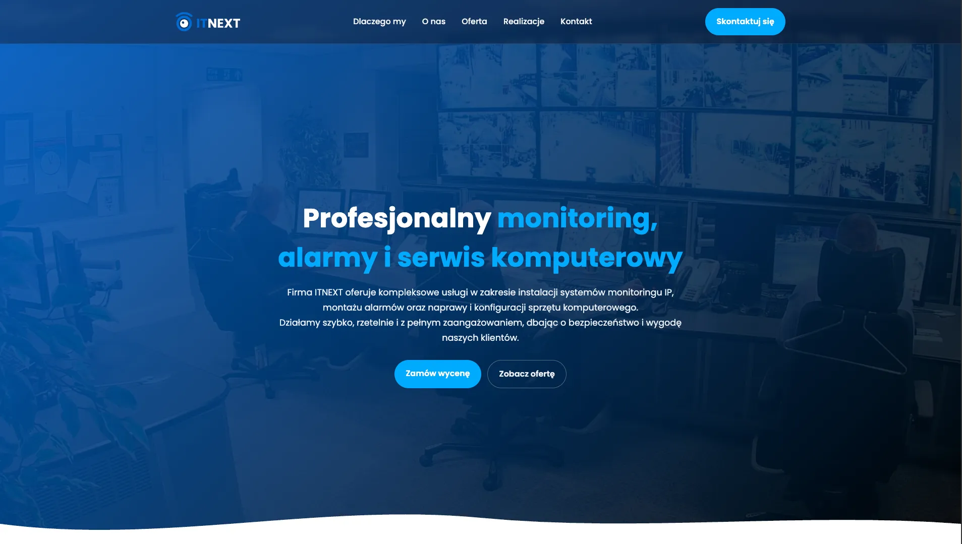 hero strony internetowej it-next.pl