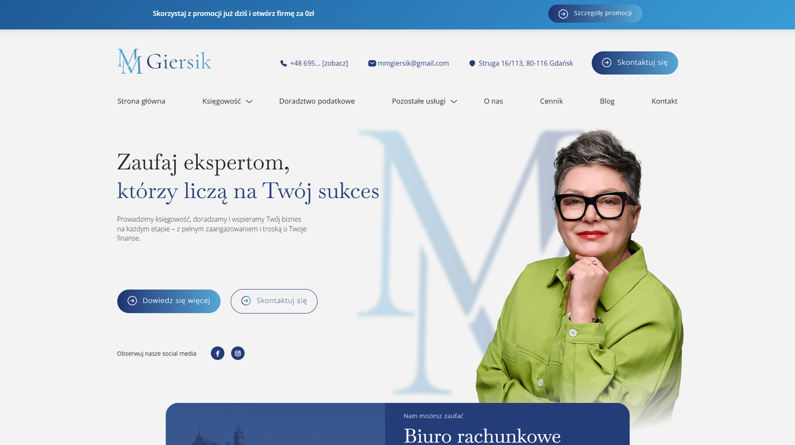 Strona internetowa mmgiersik.pl